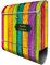 banjado® Design Briefkasten personalisiert Bunte Holzlatten 38,5x46,5x13cm & 2 Schlüssel - Briefkasten Stahl Silber Zeitungsfach pulverbeschichtet - Postkasten A4 Einwurf inkl. Montagematerial