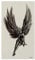 2 x Engel Tattoo in schwarz - sitzend und geneigter Kopf - Temporary Body Tattoo - T100 (2)