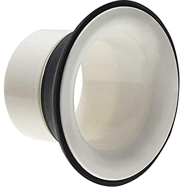 Pmandgk Bass Drum Enhancer ABS Gummi Bass Drum Kick Enhancer mit schwarzem Port Loch Protector Mic Hole Drum Weiß