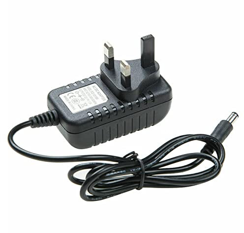 LEDSone 12V DC Power Supply 1A AC 100-240V to DC 12V Power Cable Transformer Wall Charger Replacement UK Plug 5.5mm x 2.1mm Jack for Led Strips, CCTV Cameras (1A)