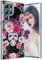 nivery Halloween Rose Skull Cover Case Kompatibel mit Samsung Galaxy S22 Ultra 5G Hülle Weiches Silikon Dünn Weihnachten Handyhülle Christmas Muster Kratzfest Schutzhülle für Samsung S22 Ultra 5G