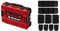 Einhell Systemkoffer E-Case S-F (max. 25 kg, Aufbewahrung von Zubehör und Werkzeug, stapelbar, inkl. 2x Schaumstoffeinlagen, 9 Kunststofffächer)