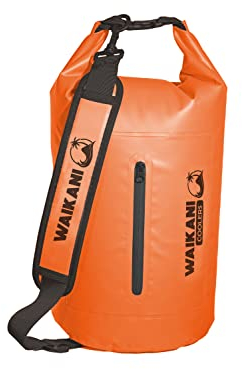WAIKANI Cooler Dry Bag – Dry Bag Kühltasche, wasserfester Kühlrucksack, wasserdichter Beutel, Rolltop Tasche, Cooler Bag - 15l orange
