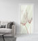 MyMaxxi - Tür bekleben mit Türtapete Türposter Selbstklebend 90x200 Morgentau - Türfolie mit Premium Glanzeffekt - Türaufkleber metallic Silberfolie - Türklebefolie Blüte Strauch Blatt weiß