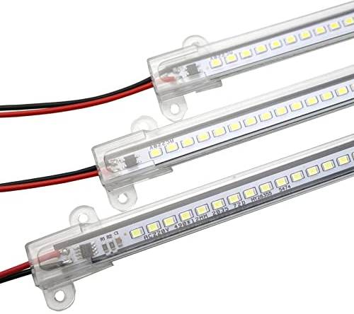 5 x 220 V LED-Leuchtröhre, Lichtschlauch, Schrank, Küche, LED-Röhre, Licht für Küche, Badezimmer, Treppen, Garage, Lager, 30 cm weiß