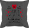 Kissen 50x50 - Partner Ideen - Ich Deins Du Meins - Bären - 50 x 50 cm - Grau - liebe dich partnerkisen valentinstag wir eins pillow bär paarkisssen liebeserklärung für schmusekissen geschenke