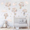 wondever Wandtattoo Tiere Ballon Wandaufkleber Heißluftballon Elefant Wolken Sterne Wandsticker Wanddeko für Kinderzimmer Babyzimmer Schlafzimmer