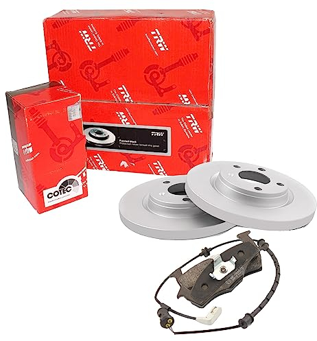 TRW Bremsen Set Bremsscheiben Scheibenbremsen Ø240.5 Voll vorne + Bremsbeläge Bremsklötze für Panda Punto Seicento/600 Cinquecento Y Y10