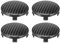 4 Pièces Auto Cache-Moyeu pour VW Golf 5 6 7 8 GTE GTI GTD, Centre de Jante Capuchons Centre Roue Accessoires de Décoration,STYLEA-60MM