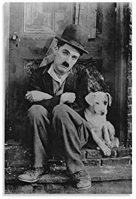 Charlie Chaplin Poster Classic Movie Poster Wallpaper (5) Leinwand Kunst Poster und Wandkunst Bild Druck Moderne Familie Dekor Poster 20 x 30 cm