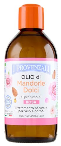 I Provenzali | Olio di Mandorle Dolci al Profumo di Rosa, 200 ml