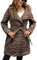 BELLIVERA Doudoune matelassée légère pour femme manteau long à bulles pliable 12107 Brun XXL