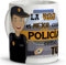 Regalos para policias. Tazas personalizadas con nombre. Tazas originales para regalar. Regalos originales de policia. Taza cerámica 330 ml.