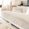 ShowyLive Samt Sofa überzug 1/2/3/4 Sitzer L Form Couch Überzug Ecksofa rutschfest Hund Katze -Antirutsch, Anti Slip Sofabezug Sofa Überwurf (Beige, 90 * 180CM)