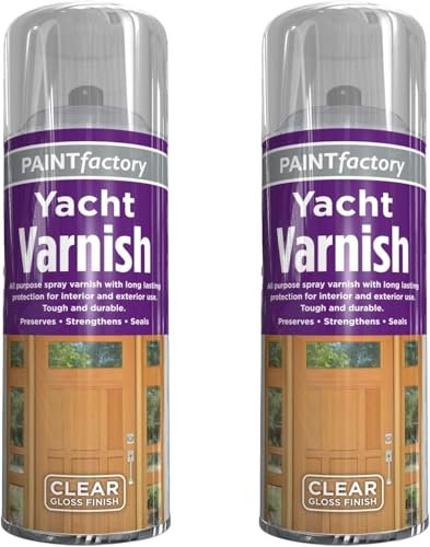 DIOXSTAR All Purpose Yacht Varnish, Fast-Drying Formula, Durable, Glossy Finish, UV Protection, Long-Lasting Performance, Both Indoors and Outdoors, (2 PCS)