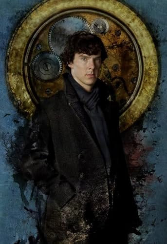 RUIYANMQ 1000-Teilige Puzzles, Sherlock-Holmes-Filmplakate, Lernspielzeug, Familienspiele, Qz443Yk