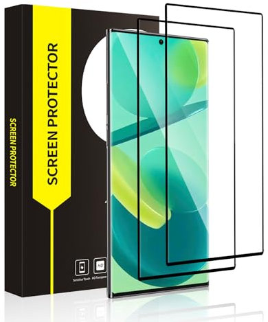 VSEER Schutzfolie für Panzerglas für Samsung Galaxy S24 Ultra 5G, Hohe Feinfühligkeit Ultrabeständig Samsung S24 Ultra Folie, 3D-Volle Bedeckung Kratzfest für S24 Ultra 5G Panzer Schutz Glas, 2 Stück