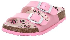 Superfit Mädchen Fussbettpantoffel 1-800111 Hausschuhe, Pink Mehrfarbig 5550, 29 EU