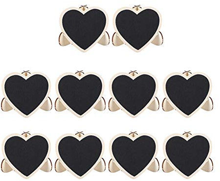 Gonetre Herzförmige Tafel, Kunsthandwerk, Anzeige, Nachrichtentafel, Hochzeitsdekoration, Ornament für Desktop-Hochzeitsdekoration