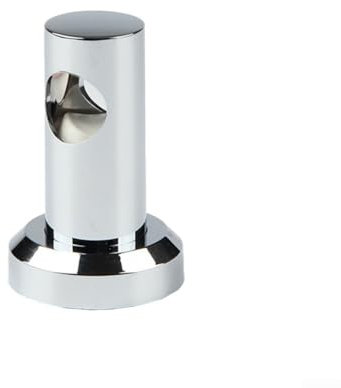 Eawfgtuw Support mural de 22 mm, support de barre de douche, chromé, support de barre de douche réglable, pour salle de bain