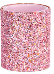 FSSTUD Stiftehalter aus PU-Leder, glitzernd, glänzend, Make-up-Pinselhalter, glitzernder Bleistift-Organizer, Tasse, niedlicher Kosmetikpinselhalter, dekorativer Schreibtisch-Aufbewahrungshalter für