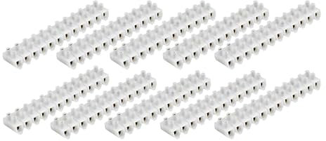 CABLEPELADO - Regleta de Conexión de Cables Eléctricos | Pack 10 Unidades Clema para Cables | Empalme Cable Eléctrico | Apto para Cables de Sección 16 mm² | Intensidad 15A | Transparente