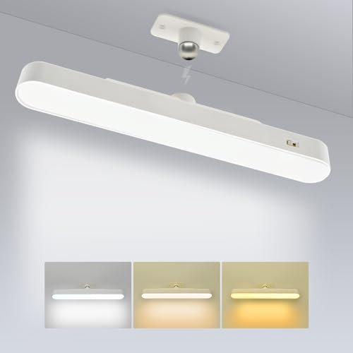 JRXH LED Schminktisch Beleuchtung, 4000mAH LED Spiegelleuchte, Spiegel Beleuchtung Licht Ohne Kabel, Abnehmbare 360°Drehung Spiegellampe