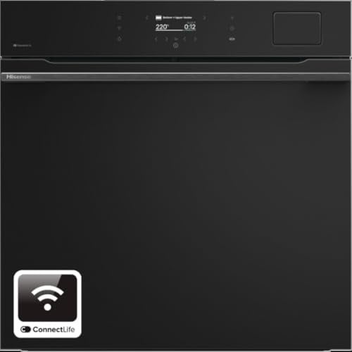 Hisense BFS615S8B Linea H800, Elektro-Multifunktions-Ofen, 60 cm, 77 Liter, maximale Temperatur 230°, Touch-Control-Display, Farbe Schwarz, Energieklasse A+