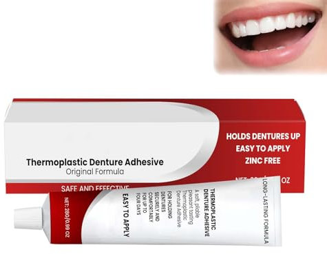 Clawrex Haftcreme für Zahnprothesen, Thermoplastischer Zahnprothesenkleber, Thermoplastic Denture Adhesive, Sicherer Thermoplastischer Für Zahnprothesen Haftmittel, Lang Haltender Zahnkleber
