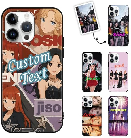 TBNMBGY Personalisierte Handyhülle für Huawei Honor 8X Hülle 6.5 Zoll, Phone Case Kpop Star Blackpink Rose Jenny Lisa Muster Optionale Foto & Text Custom Case Schutzhülle TPU Stoßfest für Junge