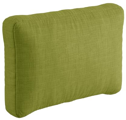 sunnypillow Palettenkissen Gartenmöbel, Rückenkissen 60x40x20/10cm Grün | Rückenpolster für Bett und Sofa, Palettenpolster für Palettenmöbel, Lounge Kissen mit abnehmbarem Bezug
