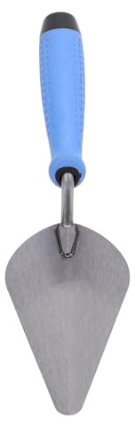 ZASCHMOY Stainless Steel Flat Finishing Trowel – Ergonomic Rubber Handle Versatile Pointing Trowel for Concrete Cement & Plastering for Construction Projects