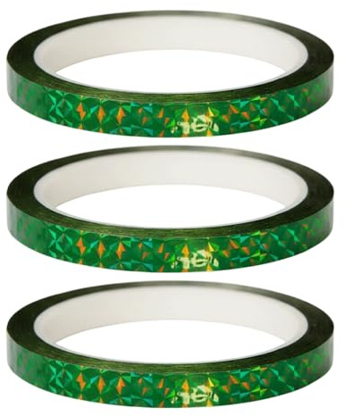 Holografische Folie für Köderbau, 3 Stück 50m Selbstklebende Reflektierende Aufkleber für DIY Angelköder, Blinker Tape für Wobbler Jigköpfe Pilker