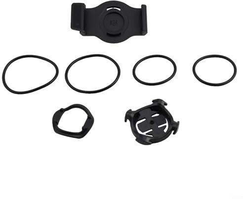 HomeVortex Supporto per orologio da bici per Garmin FENIX 3/5X/5X Plus/6X/7X/8, MK1/MK2, D2, per ENDURO, staffa per manubrio con elastici, materiale ABS, nero, 20 mm/22 mm/26 mm (26 mm)