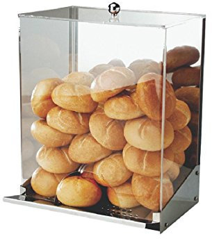 APS 11572 Edelstahl-Rollenspender mit Krumen-Tablett, 32.5 x 27.5 x 42 cm (45-50 Rollen)