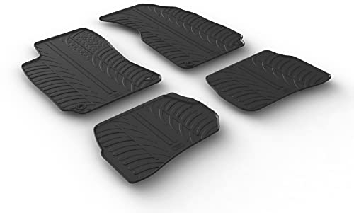 Satz Gummimatten kompatibel mit Volkswagen Passat 3B/3BG 1996-2004 (T Profil 4-teilig + Montage-clips)