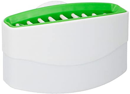 BESTECKREINIGER mit Saugnapf für Spülbecken Spülbürste Messerbürste Messerreiniger Bürste Messer Besteck 75