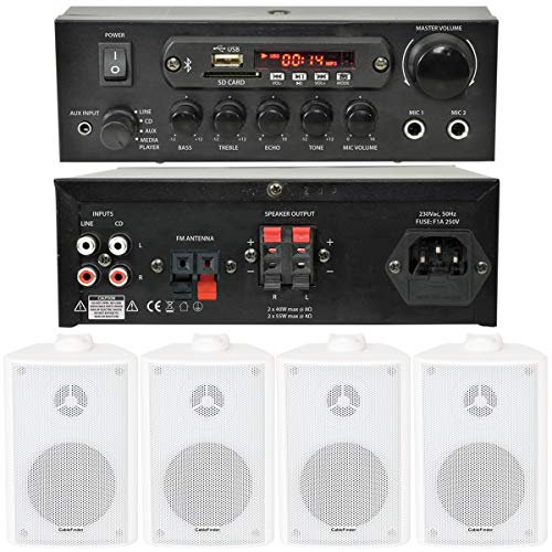 Bar Restaurant Bluetooth Wall Speaker System Background Music Wireless Amp Kit