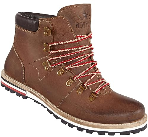 AC by Andy Hilfiger Winterstiefel mit Merinowolle H8 (Modell: G36- Herren, Dunkelbraun; Größe: 44) FBA