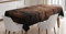 ABAKUHAUS Schokolade Tischdecke, Raue Dunkle Holz, Wasserfest Waschbar mit Klar Sichtbaren Farben kein Verblassen Personalisiert, 140 x 170 cm, Dunkelbraun Braun