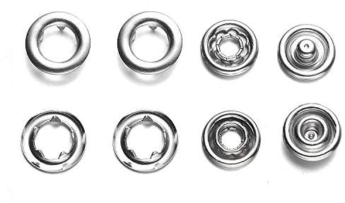 BabySnap Jersey Druckknöpfe (10,5mm) (Silber)