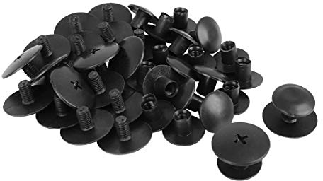 X AUTOHAUX 20 Sets Universal Auto Fußmatten Klammern Griffe Anti-Rutsch Schnalle Schwarz