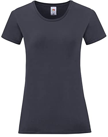 Fruit of the Loom Women's T-Shirt, Dark Navy Blue, L