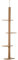 PawHut Arbre à Chat Poteau à griffer Hauteur réglable dim. 43L x 27I x 228-260H cm 4 Niveaux d'activités Marron