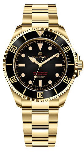 Gigandet Reloj automático para Hombre Sea Ground 300 - Fabricado en Alemania - Cristal de Zafiro - Swiss Super Luminova - Acero Inoxidable - 300m/30bar a Prueba de Agua - Negro - G300V-010M