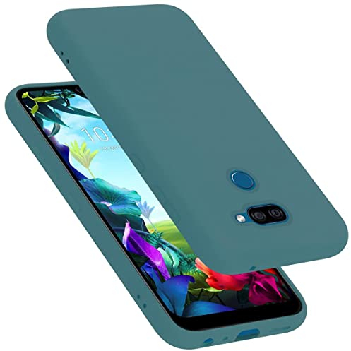 Cadorabo Hülle kompatibel mit LG K40S Hülle Silikon Handyhülle für K40S Case aus flüssigem Silikon- Kratzfeste und stoßfeste dünne TPU Schutzhülle - Liquid GRÜN