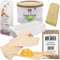 Zuckerpaste Set M - Soft mit Vliesstreifen und Spatel, 5 Produkte