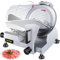 VEVOR Trancheuse Électrique Commerciale 320 W Trancheuse à Jambon Lame 300 mm 350-400 tr/min Trancheuse Charcuterie en Acier Inoxydable et Alu pour Couper en Tranches Viande Fromage Légumes Fruits