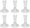 Bougeoir en Verre, bougeoirs Coniques Transparents, bougeoir en Verre Cristal pour Mariage, Maison, décoration de fête (Diamant, 6 pièces)