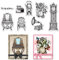 craspire Silikon Klare Stempel Vintage Grammophon Kommode Uhr The Age of Steam Design Klare Stempel Für Kartenherstellung Dekoration DIY Scrapbooking Prägung Album Dekor Handwerk